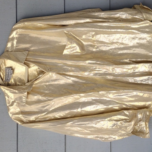 Metallic Gold Shirt - Picture 1 of 9